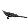 HW777-20 - Çek Bırak Metal Uçak Sesli Işıklı - Siyah (Lisinya)