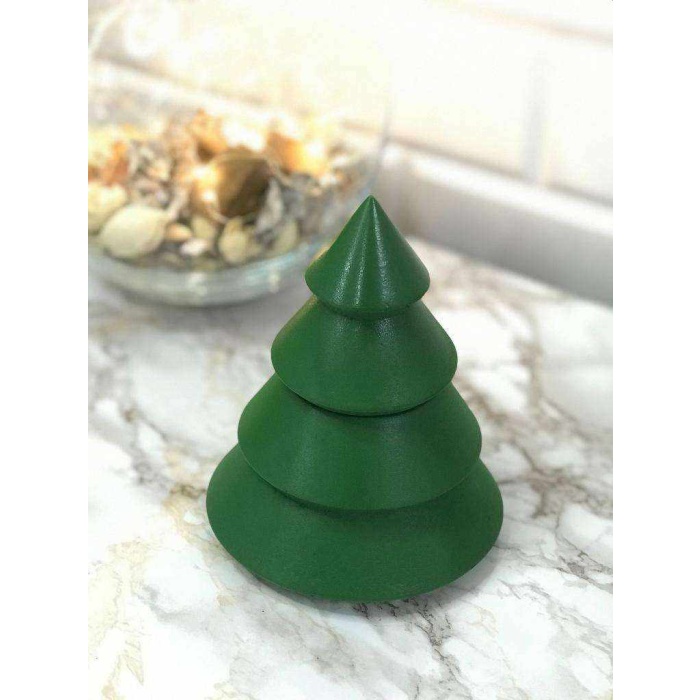 Tealight Mumluk Obje Biblo 2 Parça Yeşil Yılbaşı PS3971