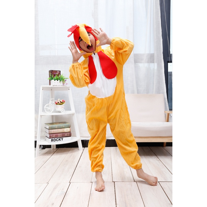 Çocuk Horoz Kostümü - Tavuk Kostümü 100 cm