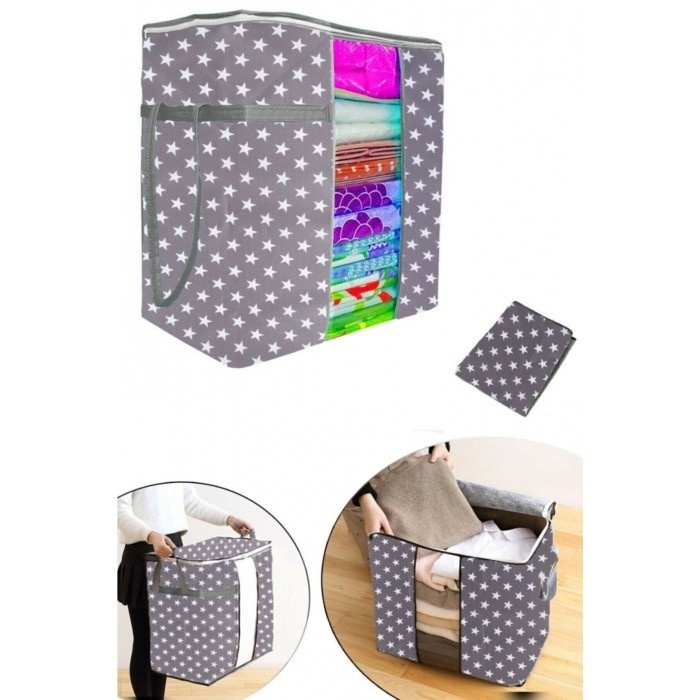 Maxi Boy Pencereli Hurç Çok Amaçlı Düzenleyici Saklama Kutusu 30x45x50 Cm 
