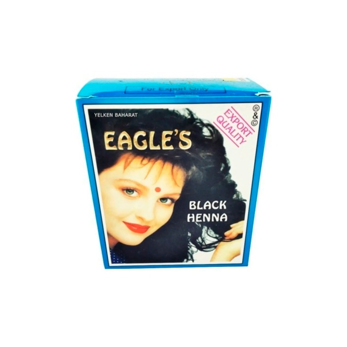 Eagles Orijinal Hint Kınası Saç Boyası Siyah - Black Henna
