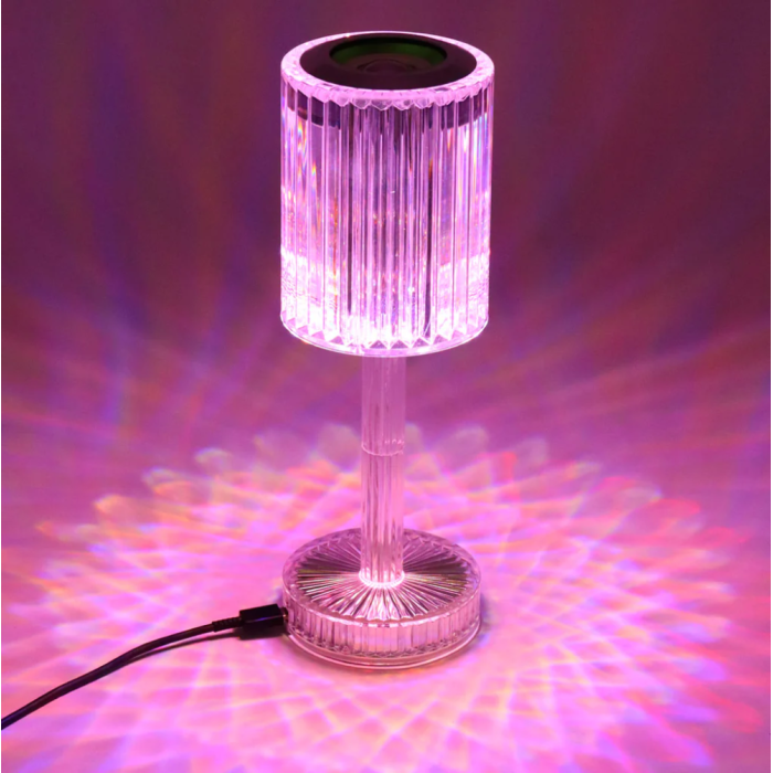 LED Bluetooth Hoparlör Uzaktan Kumandalı Kristal Lamba
