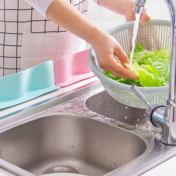 Vantuzlu Kauçuk Sıvı Su Sızdırmaz İzalasyon Mutfak Banyo Duş Bariyeri Lavabo Kenar Tutucu Set