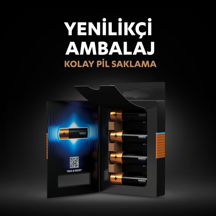 DURACELL OPTIMUM AAA İNCE PİL 4LÜ