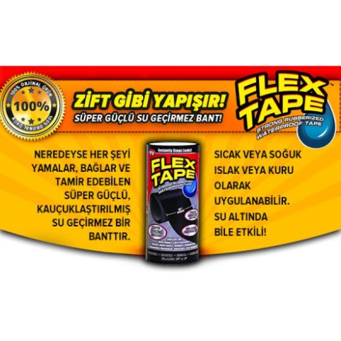 Flex Tape Suya Dayanıklı Tamir Bandı