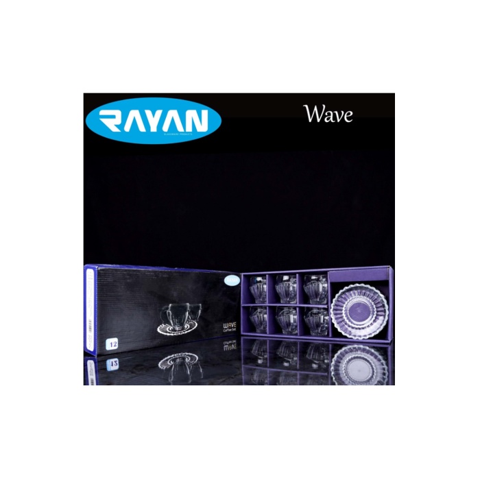 Rayan Wave 12 Parça Kahve Seti