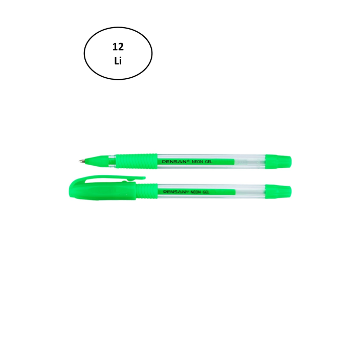 Pensan Neon Jel Kalem Yeşil 1 Mm 12li