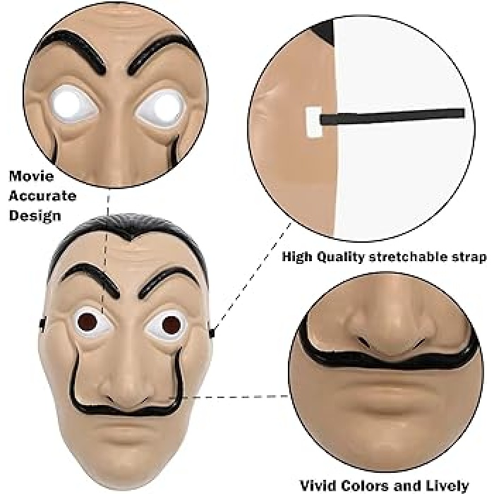 La Casa De Papel Salvador Dali Maskesi Orjinal İthal Ürün
