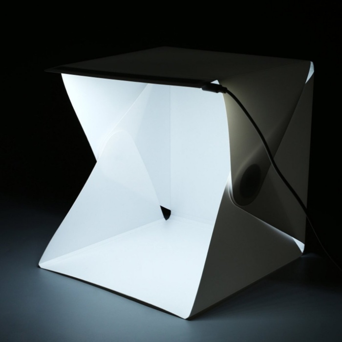 Ürün Çekim Çadırı Mini Fon Fotoğraf Stüdyosu Ledli Işık Perdesi 22 Cm
