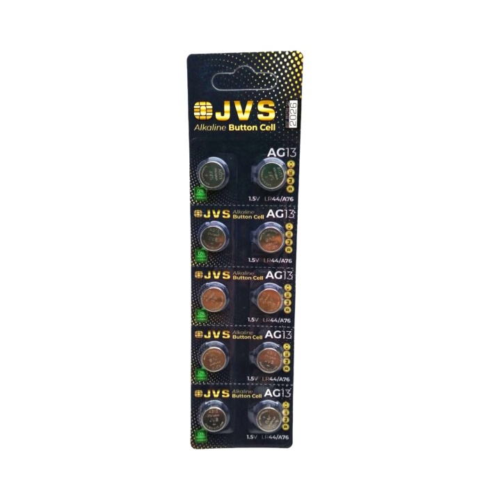 JVS AG13 1.5V LR44 SAAT PİLİ 10LU KART 