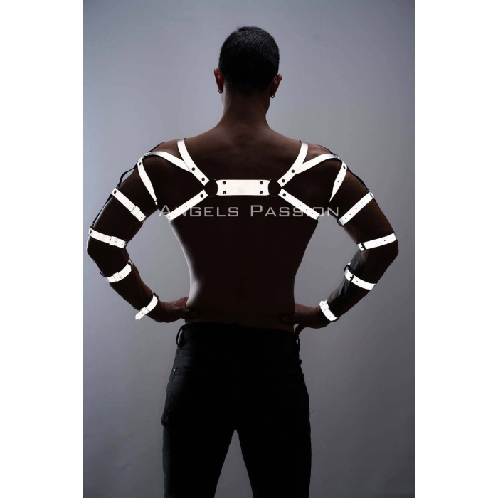 Reflektörlü (Karanlıkta Yansıyan) Erkek Bilek - Kol - Omuz Harness