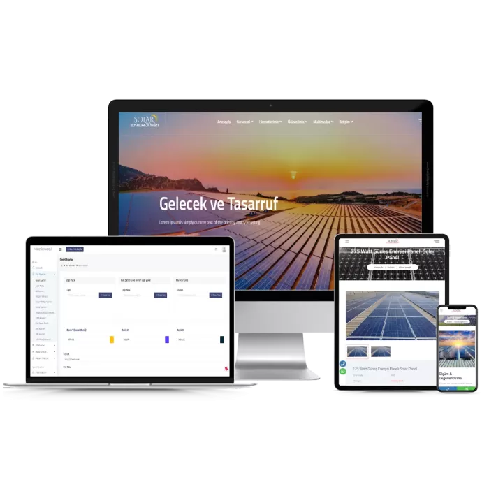 Solar Enerji Sitesi S21 Web Site Teması