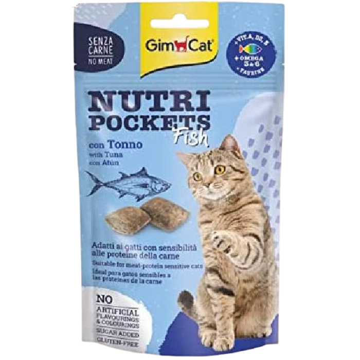 GimCat Nutri Pockets Ton Balıklı Kedi Ödül Maması 60 Gr