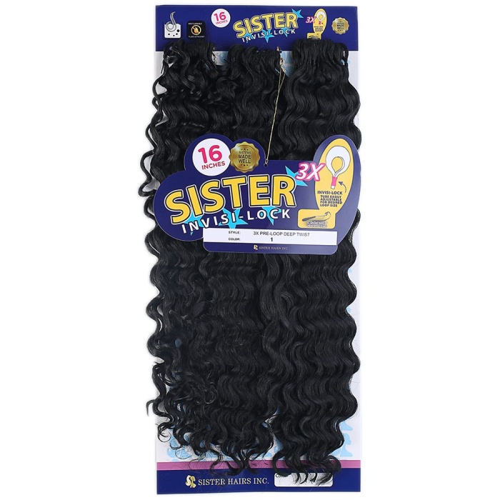 Sister Afro Dalgası Saç/Siyah