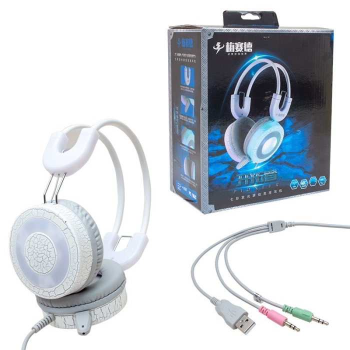 Magıcvoıce H5 3.5mm Aux Girişli Stereo Kulaküstü Ledli Mikrofonlu Oyuncu Kulaklık