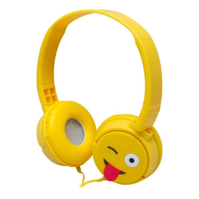 Kt-3156 3.5mm Jacklı Kulaküstü Kablolu Emoji Kulaklık