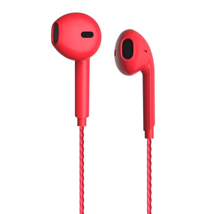 Lecoo Eh104r 3.5mm Jacklı Kablolu Kulak İçi Mikrofonlu Kırmızı Kulaklık