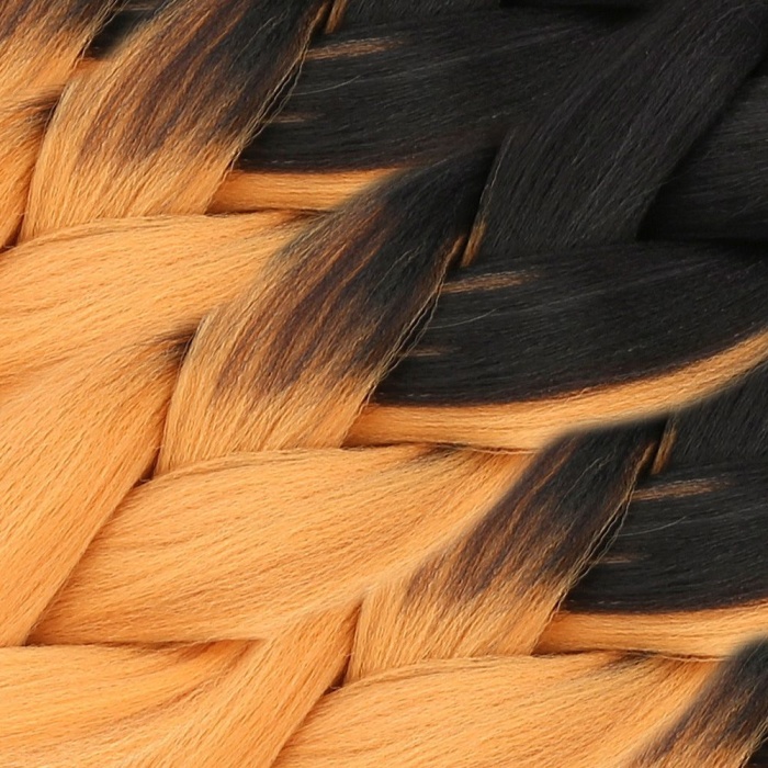 Afrika Örgülük Sentetik Ombreli Saç 100 Gr. / Siyah / Hardal Sarı