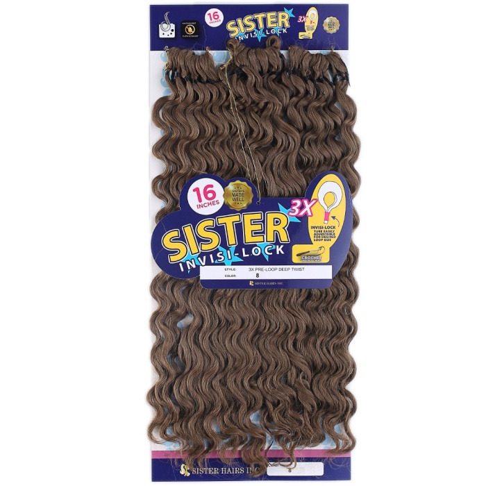 Sister Afro Dalgası Saç / Açık Kahve 8