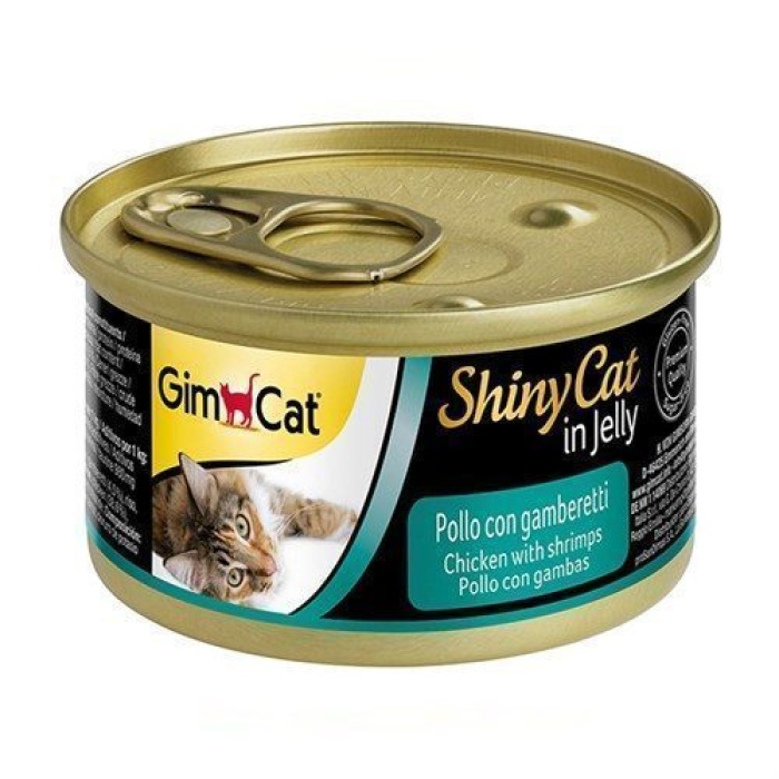 GimCat Shinycat Tavuklu ve Karidesli Kedi Konservesi 70 Gr