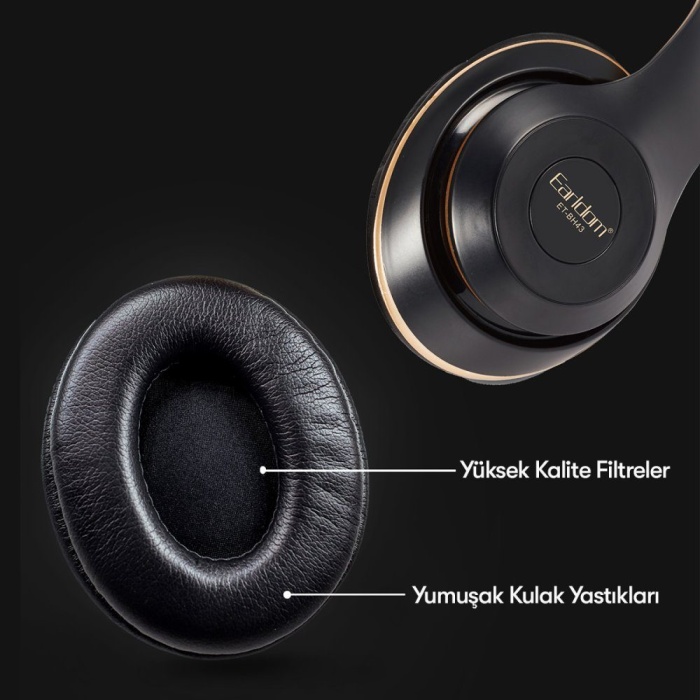 Earldom Bh42 Kafaüstü Gaming Bluetooth Kulaklık - Ürün Rengi : Siyah -