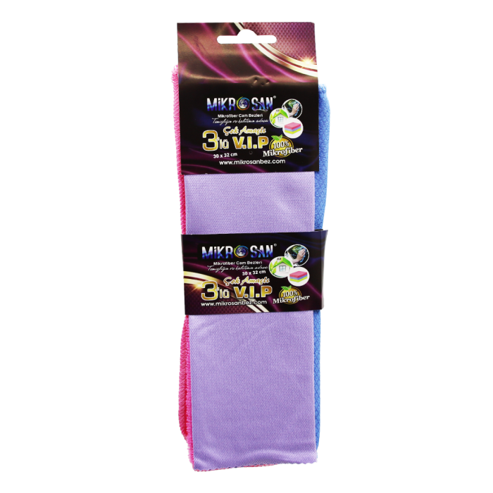 3LÜ - VİP SET MİKROFİBER BEZ 30X32CM.