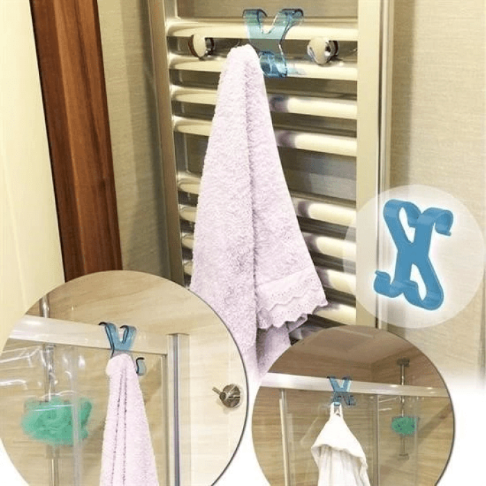 Hang İt Pratik Kolay Taşımabilir Havlupan 2 Kancalı Banyo Askısı