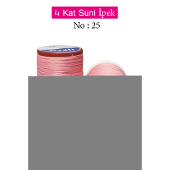 Oyalı 4 Kat Suni İpek İplik İğne Oyası Boncuk İpi Tığ Oyası No:25