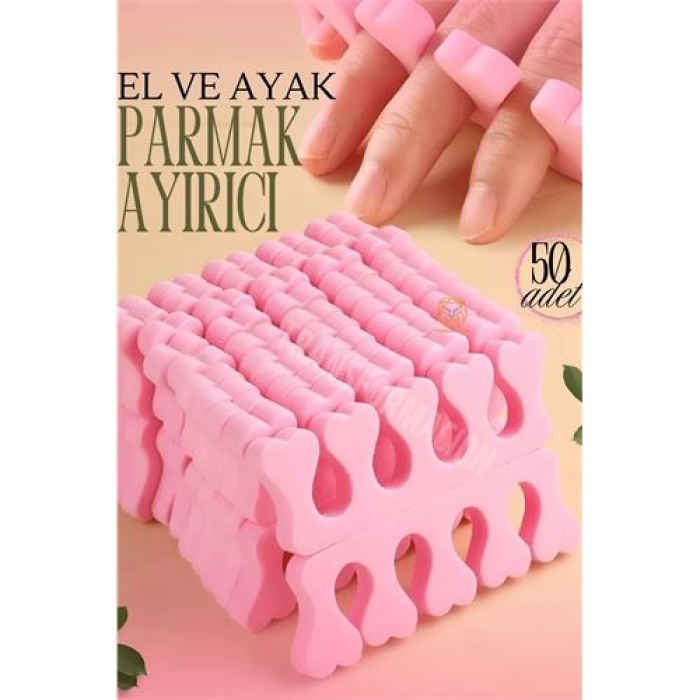Oje Parmak Ayırıcı Pedikür Süngeri Oje Kurutucu Sünger 50 ADET
