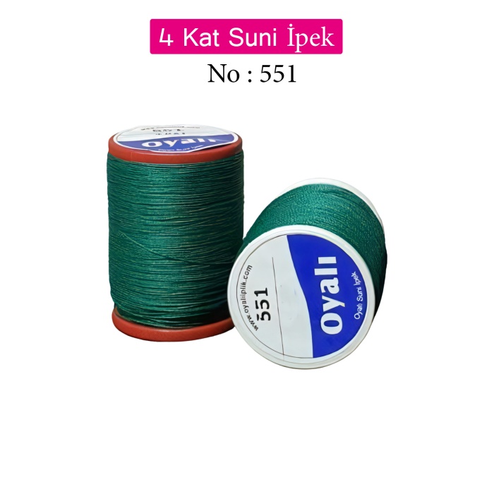Oyalı 4 Kat Suni İpek İplik İğne Oyası Boncuk İpi Tığ Oyası No:551