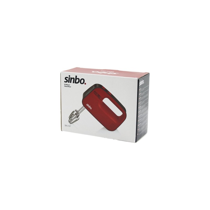 SİNBO SMX-2747 BORDOEL MİKSERİ ÇELİK ÇİFTÇIRPMA APARATI 3 KADEME HIZÇIRPICI ÇIKARTMA DÜĞMELİ - SAKLAMA BÖLMELİ (3748)