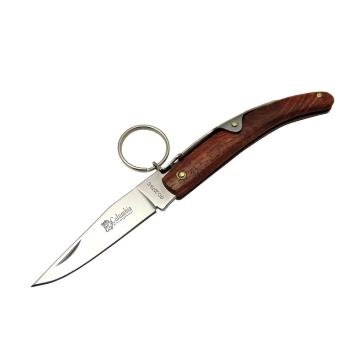 Okapi GC2079C Kahverengi Kamp Çakı 16,5cm - Manuel, Ahşap Sap