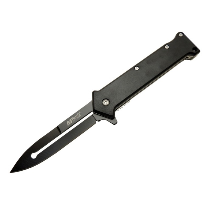 4 35BK Siyah Bas - Çek Kamp Çakı 20cm- Otomatik