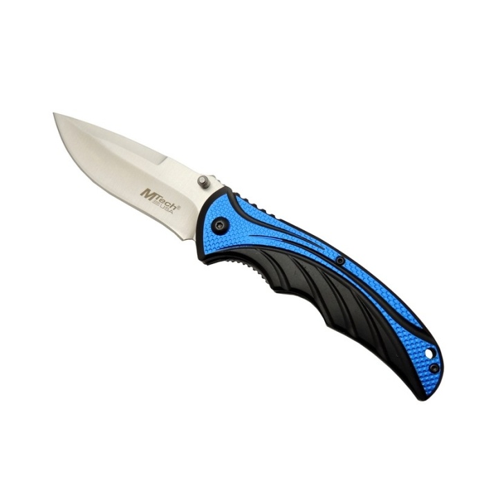 Handsome 454 Mavi Kamp Çakı 20cm - Yarı Otomatik