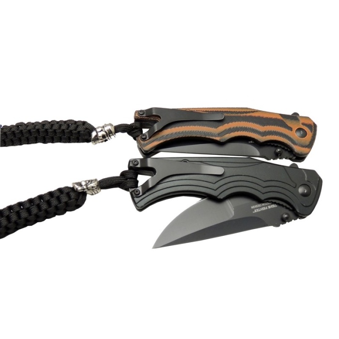 Sog Tighe Fifhter BRT 863ZBR Kahverengi Kamp Çakı 21cm - Yarı Otomatik, İpli