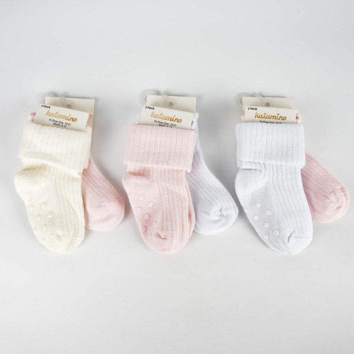 Ginny 2li Absli Kız Bebek Soket Çorap K44109 Asorti