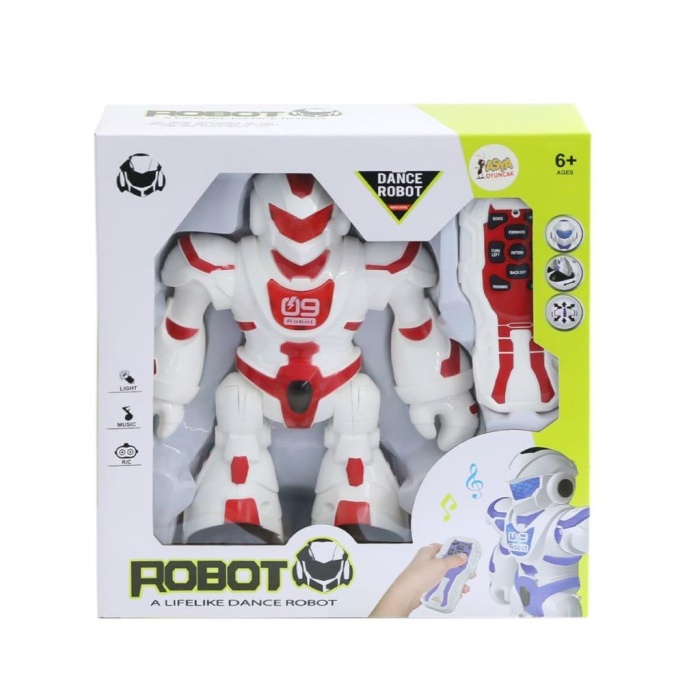 09406-606-3  Kumandalı Dans Eden Robot -Asya Oyuncak