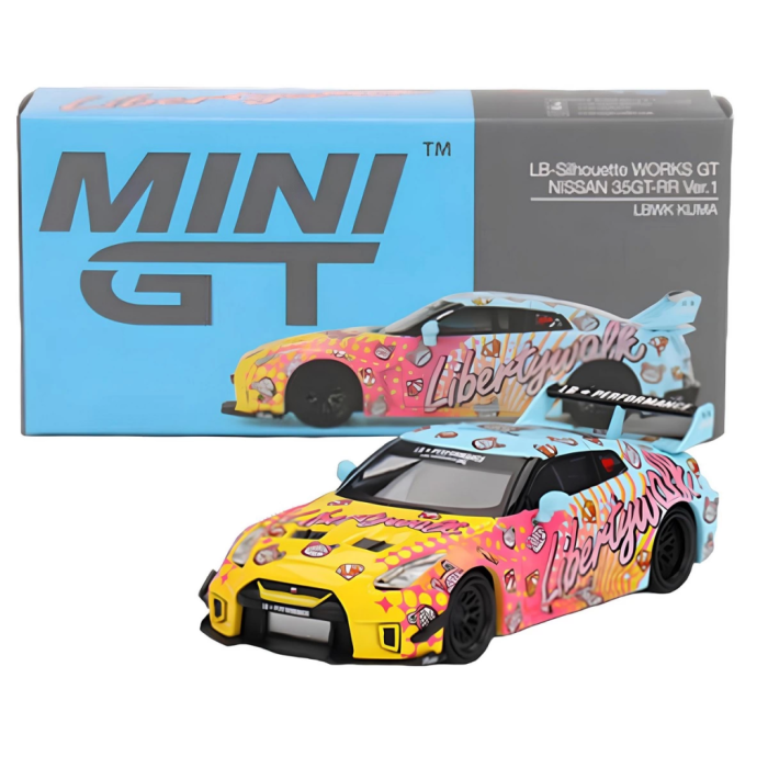 Mini GT 1/64 LB-Silhouette WORKS GT NISSAN 35GT-RR Ver.1 LBWK KUMA MGT00742