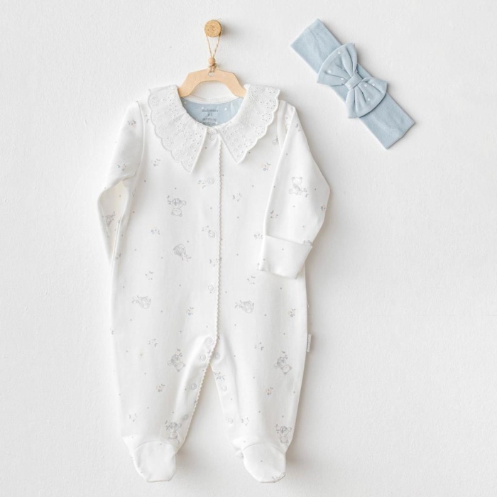 Andywawa AC25644 Cuddly Bunny Bear Tulum Takım Ekru