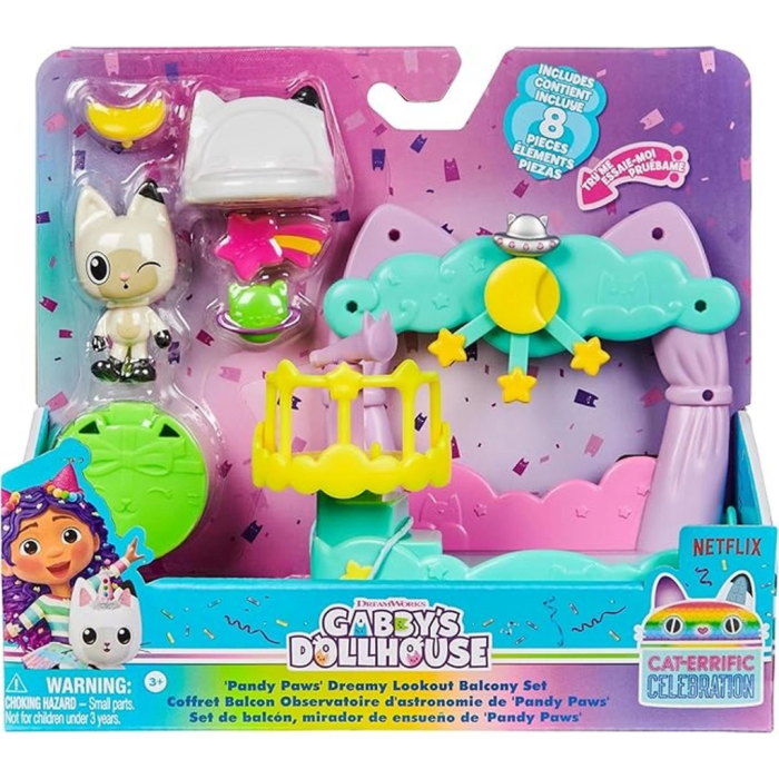 Gabbys Dollhouse Balkon Takımı Figür Set