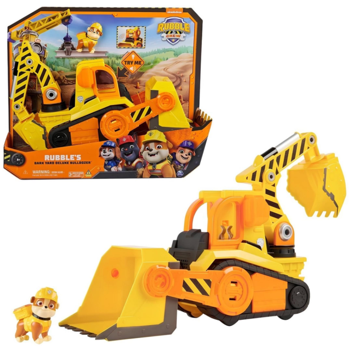 Paw Patrol Deluxe Bulldozer Aracı ve Rubble Figür