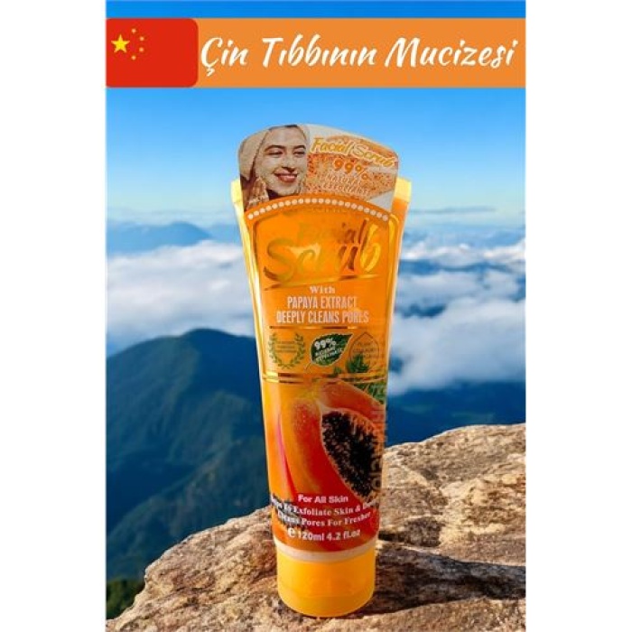 WOKALI Yüz Peelingi Papaya Özü Derin Gözenek Temizleyici Yüz Peeling Scrub