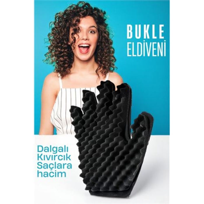 Bukle Eldiveni Dalgalı Kıvırcık Saçlara Bakım Eldiveni