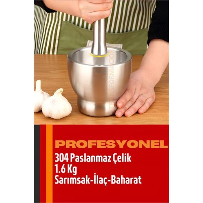 Sarımsak Ezici Sarımsak Havanı 304 Paslanmaz Çelik Baharat İlaç Ezici