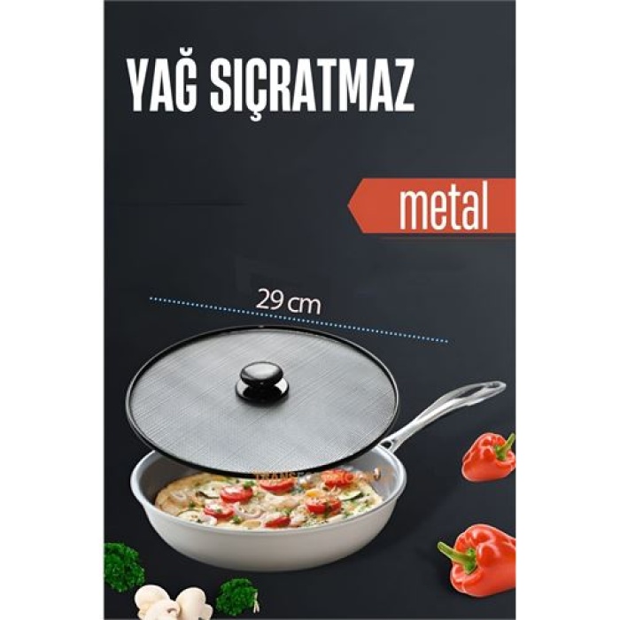 Yağ Kızartma Sıçratmaz Kapak 29 Cm