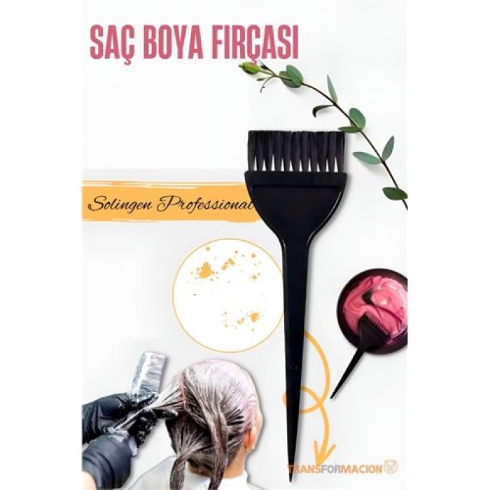 Geniş Uçlu Saç Boya Fırçası Balyaj Fırçası Solingen Professional