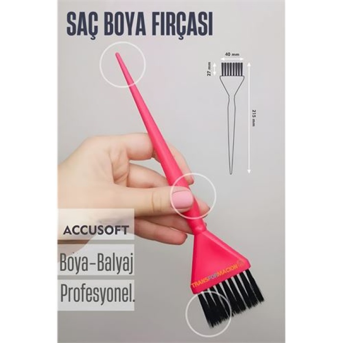 Dar Uçlu Saç Boya Fırçası Balyaj Fırçası Professional
