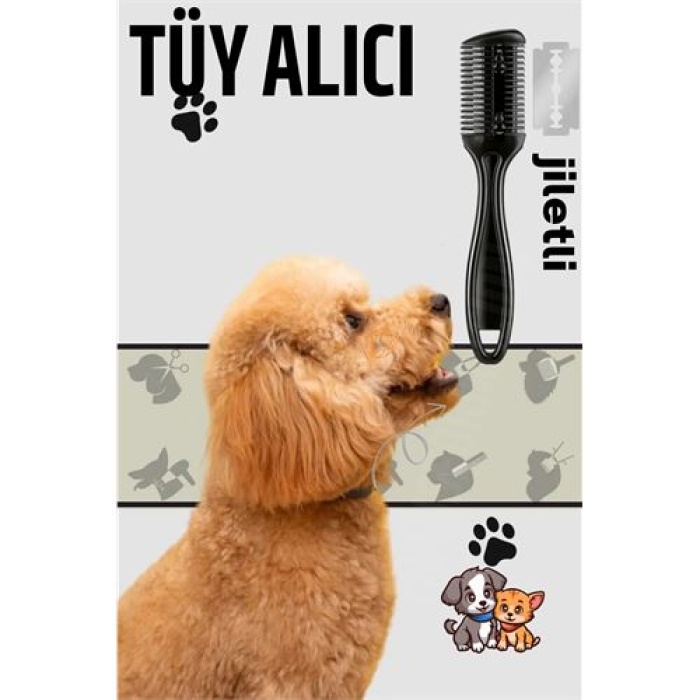 Kedi ve Köpek Jiletli Tüy Alma Tarağı
