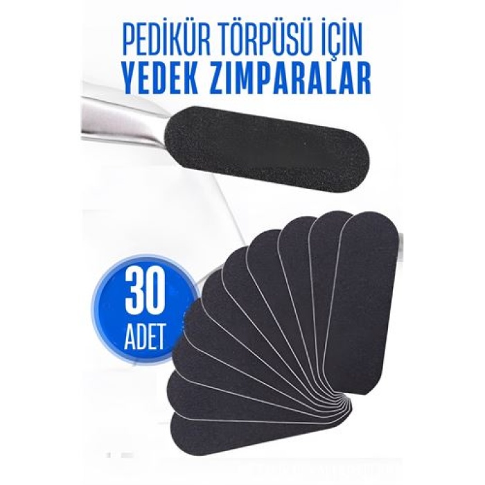 Ayak Törpü Yedeği Yapışkanlı Törpü Zımparası Pedikür Törpü Yedeği 30 ADET