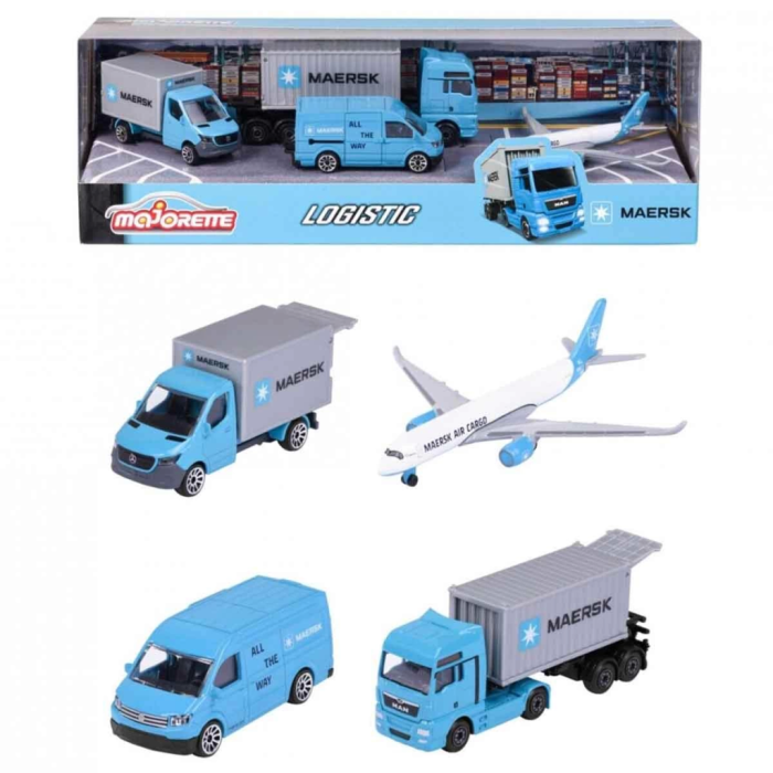 Majorette Maersk Temalı Lojistik 4lü Koleksiyon Paketi